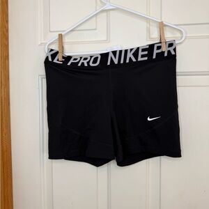 Nike Women's Black Pro Athletic Shorts